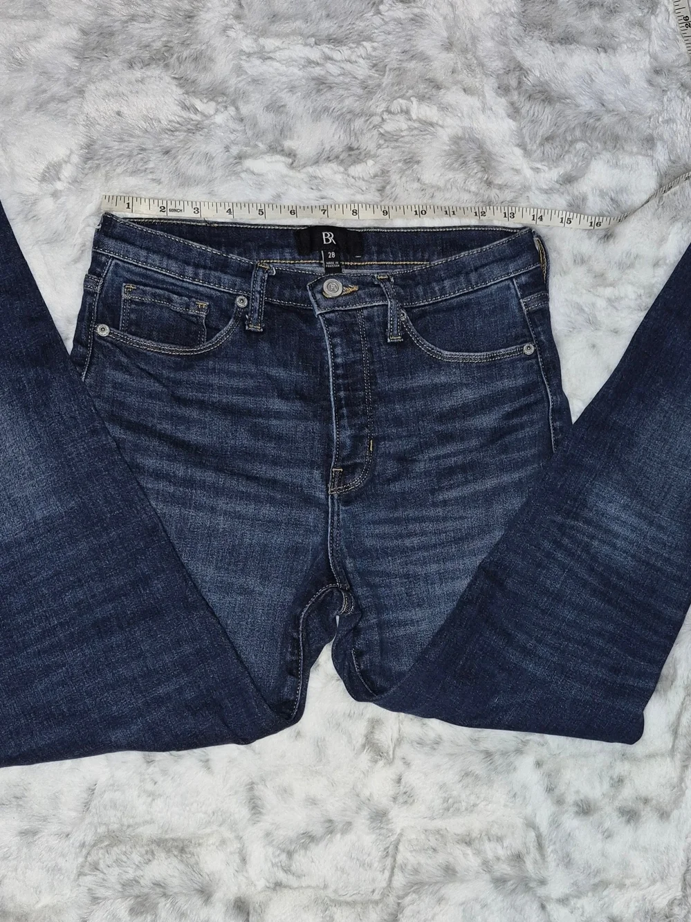 Banana Republic Dark Blue Cropped Ankle Jeans